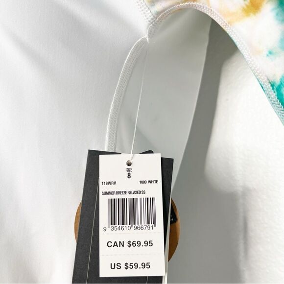 NWT Rip Curl NEW Summer Breeze Relaxed Short Sleeve Top Rashguard Resortwear XS - Picture 5 of 8